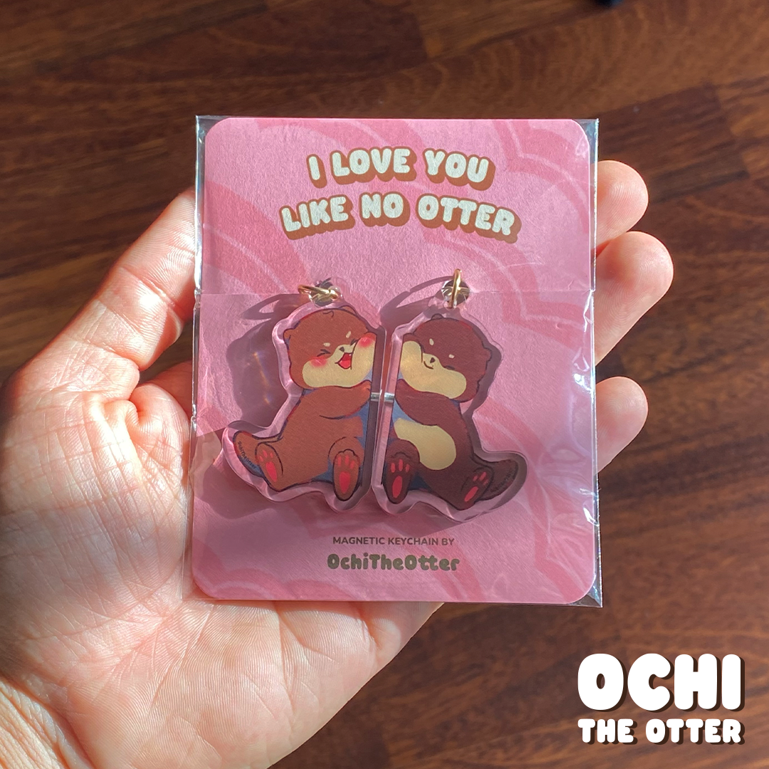 I love u like no otter Keychain